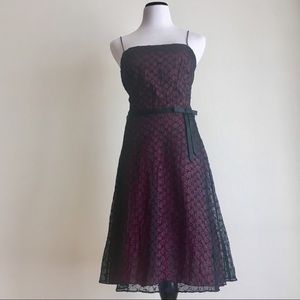 Laundry Black Eyelet Dress